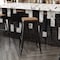 Flash Furniture 4PK Teak Poly Resin Seats for Stools & Chairs, 4PK 4-JJ-SEA-PL02-TEAK-GG - alternate 2